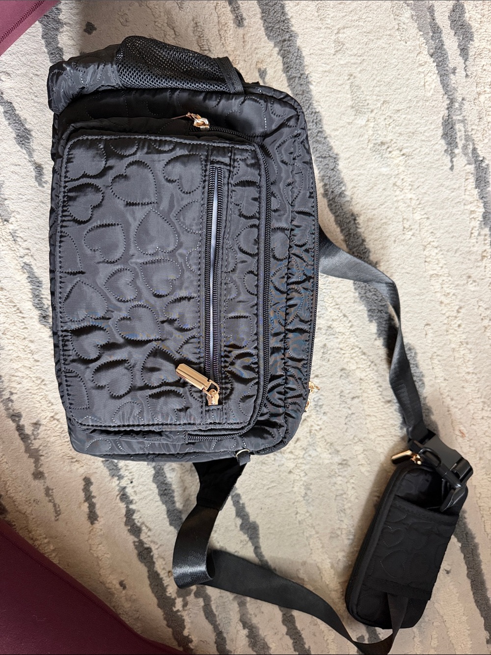 Cross body diaper bag
